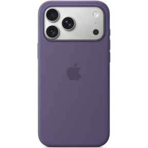 Protectie pentru spate Apple Silicone cu MagSafe pentru iPhone 17 Pro Max, Purple Fog