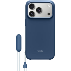 Protectie pentru spate Apple Beats KickStand Policarbonat cu MagSafe si Camera Control pentru iPhone 17 Pro, Bedrock Blue