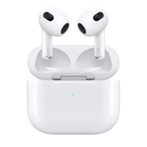 Handsfree Apple AirPods 3rd generation, White + Carcasa incarcare MagSafe