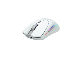 Mouse Gaming Model O 2 Wireless, 26000 DPI, RGB, Ultralight 68g, Hybrid 2.4GHz, Bluetooth, 6 butoane, Alb