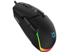 Mouse Optic AQIRYS Lynx, RGB LED, USB-A, Black