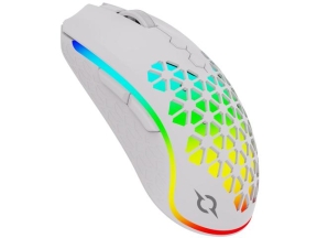Mouse Optic AQIRYS Polaris RGB, USB Wireless, White