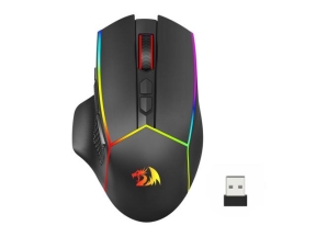 Mouse Optic Redragon Axe Pro, RGB LED, USB/USB Wireless/Bluetooth, Black