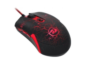 Mouse Laser Redragon LavaWolf, RGB LED, USB, Black-Red