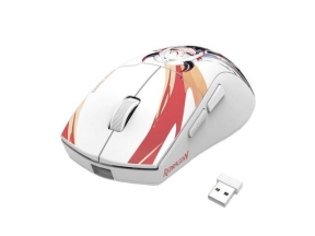 Mouse Optic Redragon K1ng Max Anime, USB/USB Wireless/Bluetooth, White