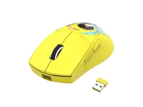 Mouse Optic Redragon K1ng Max Anime, USB/USB Wireless/Bluetooth, Yellow