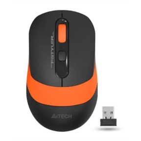 Mouse Optic A4TECH FG10, USB Wireless, Black-Orange