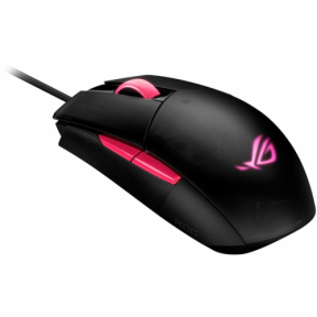 Mouse optic ASUS ROG Strix Impact II Electro Punk, RGB LED, USB, Black-Pink