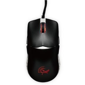 Mouse Optic Ducky Feather Huano Micro Switch ARGB, USB, Black-White