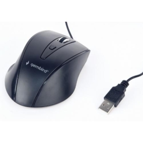 Mouse Gembird MUS-4B-02, USB, Black