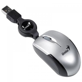 Mouse Optic Genius Micro Traveler, USB, Silver