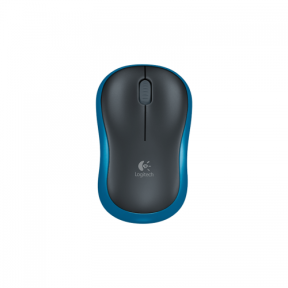 Mouse Optic Logitech M185, USB Wireless, Black-Blue