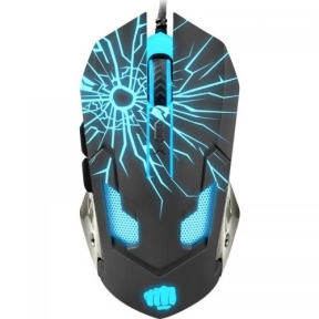 Mouse Optic Natec Fury Gladiator, RGB LED, USB, Black