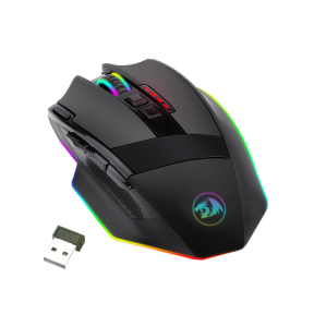 Mouse Optic Redragon Sniper Pro, RGB LED, USB Wireless, Black