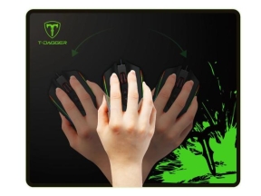 Mouse Pad T-Dagger Lava M, Black-Green