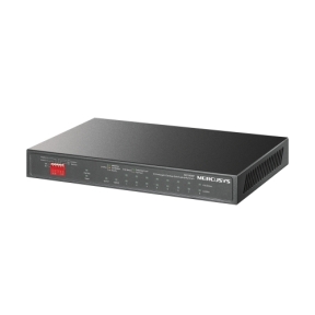 SWITCH PoE MERCUSYS 8 Gigabit PoE+ si 2 Gigabit Uplink, buget PoE maxim 111 W, compatibil cu  IEEE 802.3af/at PoE+, metalic "MS110GMP" (timbru verde 2 lei)