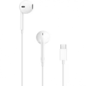 Casti cu microfon Apple EarPods MTJY3ZM/A, USB-C, White