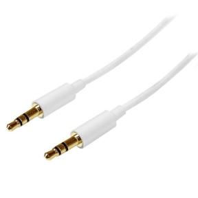 Cablu Startech MU2MMMSWH, 3.5mm jack - 3.5mm jack, 2m, White