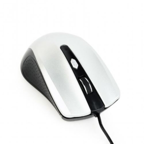 Mouse Optic Gembird MUS-4B-01-BS, USB, Black-Silver