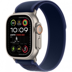 SmartWatch Apple Watch Ultra 2 v2 Titanium, 1.92inch, 4G, Curea Nylon S/M, Blue Trail Loop