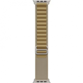 Curea SmartWatch Apple MXN33ZM/A, 49mm, Tan Alpine Loop Small Natural Titanium Finish/Large