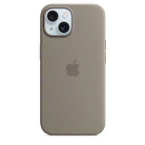 Protectie pentru spate Apple cu MagSafe pentru iPhone 15, Clay
