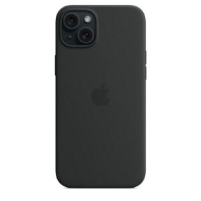 Protectie pentru spate Apple cu MagSafe pentru iPhone 15 Plus, Black