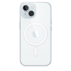 Protectie pentru spate Apple pentru iPhone 15 cu MagSafe, Clear