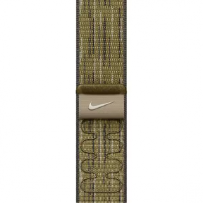 Curea SmartWatch Apple MXU33ZM/A, 46mm, Sport Loop Green/Grey Nike