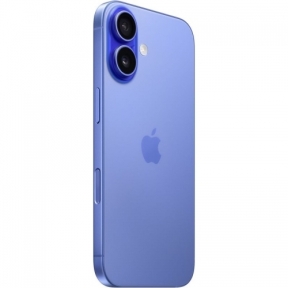 Telefon Mobil Apple iPhone 16, Dual SIM Hybrid, 128GB, 8GB RAM, 5G, Ultramarine