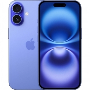 Telefon Mobil Apple iPhone 16, Dual SIM Hybrid, 256GB, 8GB RAM, 5G, Ultramarine