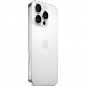 Telefon Mobil Apple iPhone 16 Pro, Dual SIM Hybrid, 256GB, 8GB RAM, 5G, White Titanium