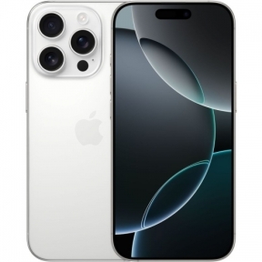 Telefon Mobil Apple iPhone 16 Pro Max, Dual SIM Hybrid, 512GB, 8GB RAM, 5G, White Titanium