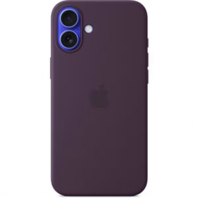 Protectie pentru spate Apple Silicone cu MagSafe pentru iPhone 16 Plus, Plum