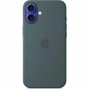 Protectie pentru spate Apple Silicone cu MagSafe pentru iPhone 16 Plus, Lake Green