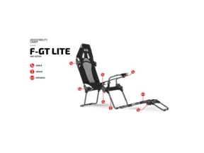 Scaun gaming Next Level Racing F-GT LITE Edition Cockpit, Carbon Grey