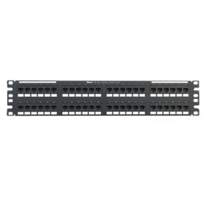 Patch Panel PANDUIT NK6XPPG48Y, 19/23inch, 2U, 48 porturi, Cat6a, Keystone, Black