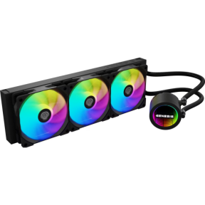 Cooler Procesor Genesis Hydria 360, ARGB LED, 3 x 120 mm, Black