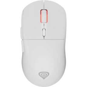 Mouse Optic Genesis Zircon XIII, RGB LED, USB/USB Wireless, White