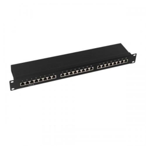 Patch Panel Logilink NP0055, 19inch, 1U, 24 porturi, Cat6, STP, Black