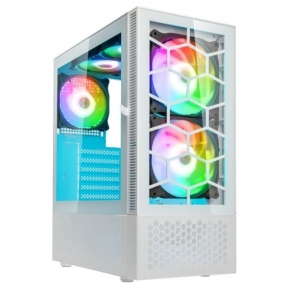 Carcasa Kolink Observatory MX Glass ARGB White, Fara sursa