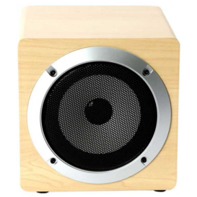 OMEGA SPEAKER OG61W WOODEN 4" 5W BLUETOOTH V4.2 BROWN TWS SYSTEM