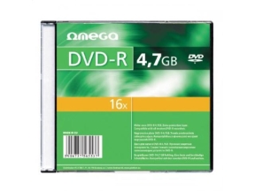DVD-R Omega 16x, 4.7GB, 10buc, Slim case