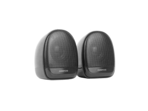 OMEGA SPEAKERS STEREO 2.0 6W RMS USB 3.5 mm Audio Black Elipse