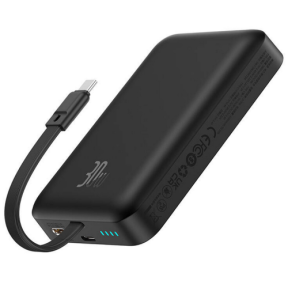 Baterie portabila Baseus Magnetic Mini Wireless, 10000 mAh, 2 x USB-C, Black