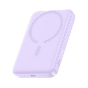 POWER BANK Baseus EnerFill FM11, 10000mAh, 22.5W, prindere magnetica incarcare wireless 15W, 1 x USB Type-C, cablu inclus USB Type-C la USB Type-C 30cm, violet, "P1008210E513-00" (timbru verde 0.98 lei) - 6932172690465