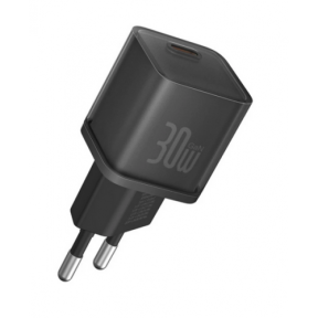 Incarcator retea Baseus GaN5S, 1 x USB-C, 30W, Black