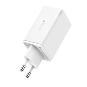 Incarcator retea Baseus GaN6 Pro, 2 x USB, 2 x USB-C, 65W, White