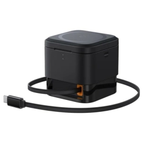 INCARCATOR RETEA Baseus MagPro 2-in-1 Magnetic, 25W, prindere magnetica incarcare wireless 15W, incarcare wireless MagPro Magnetic pentru iWatch 2.5W, negru, "P10264100123-01" (timbru verde 0.98 lei) - 6932172679064