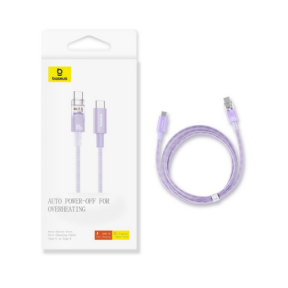 Cablu de date Baseus P10319703511-01, USB-C male - USB-C male, 2 m, Purple